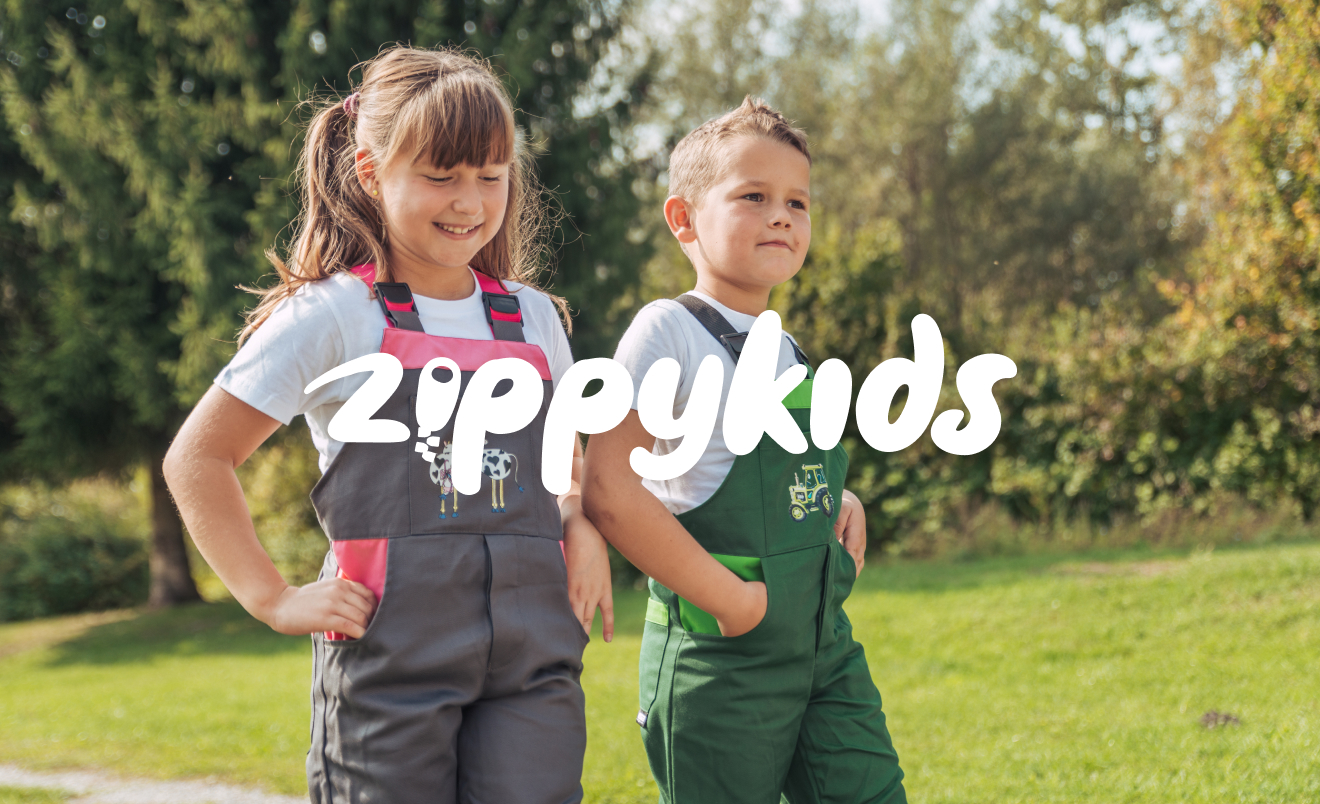 Kinderslabbetjes en klemmen tuinbroek kinderen werkbroek kinderpak overalls, 100% katoen werkkleding, blauw/geel, 128